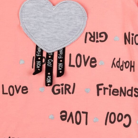 NWT Losan coral t-shirt and capri legging with lateral band kit - Picture 3 of 6